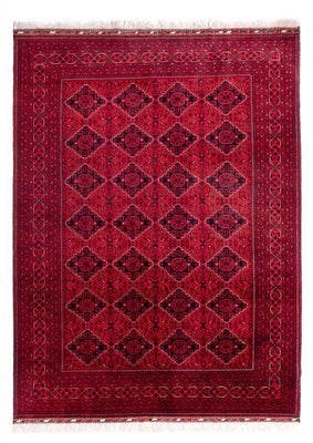 Afghansk matta - 345 x 244 cm - röd