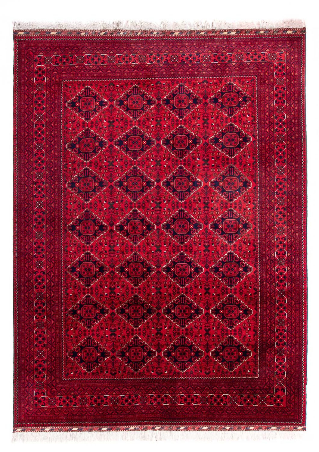 Afghansk matta - 345 x 244 cm - röd