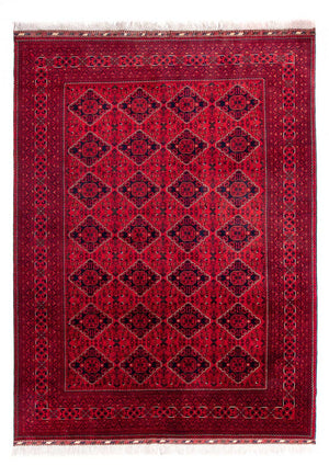 Afghansk matta - 345 x 244 cm - röd