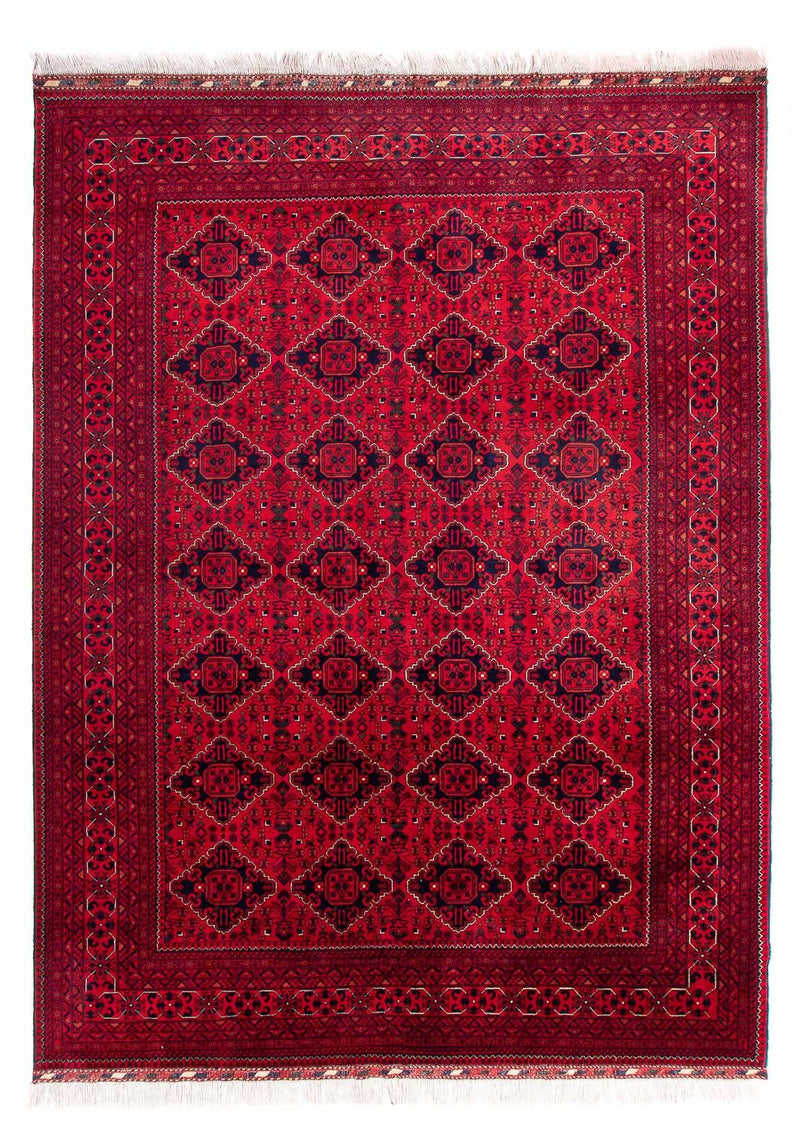 Afghansk matta - 345 x 244 cm - röd