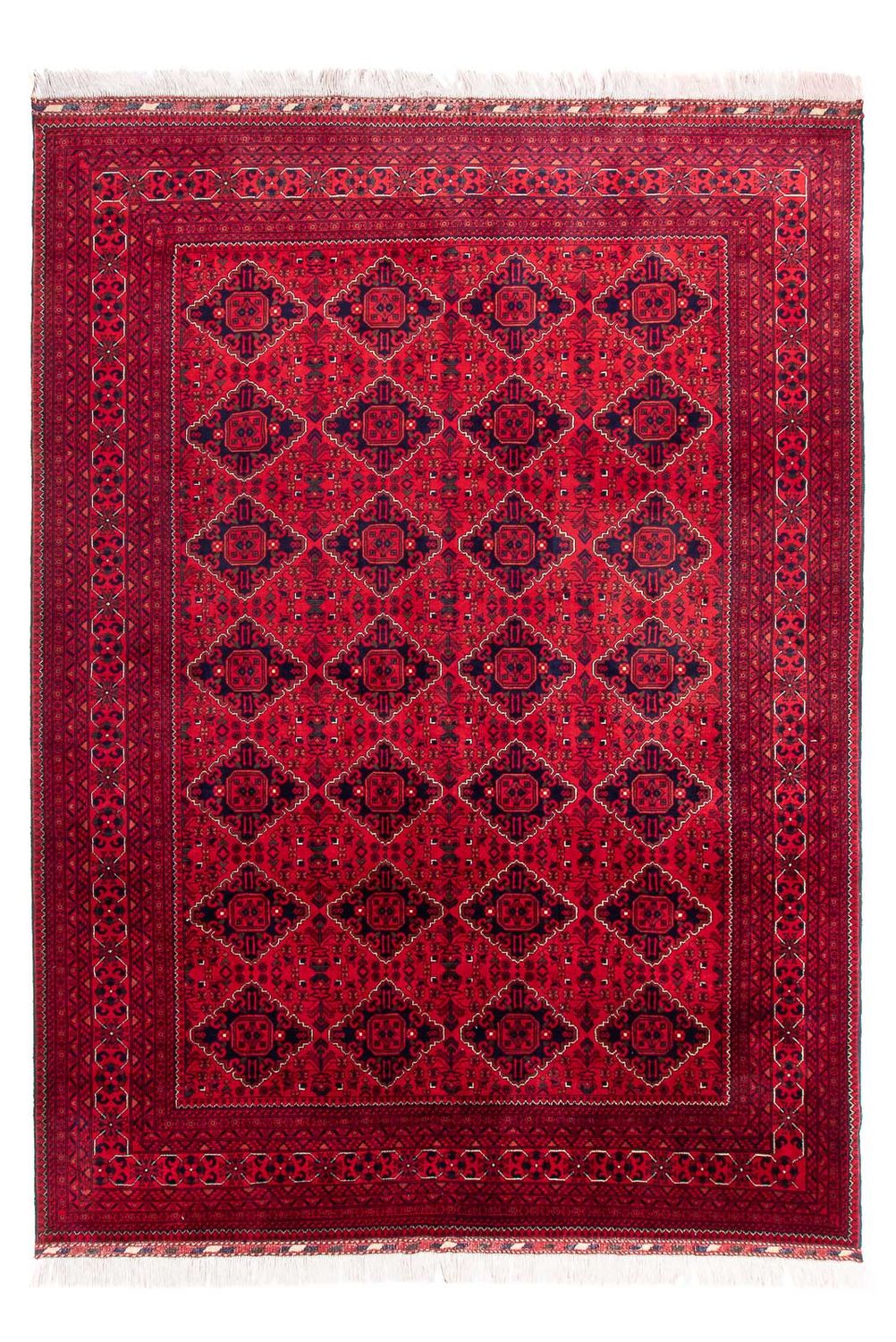 Afghansk matta - 349 x 246 cm - röd