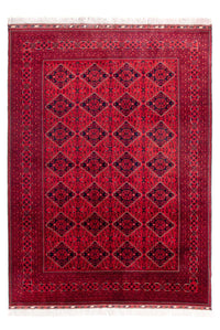 Afghansk matta - 349 x 246 cm - röd