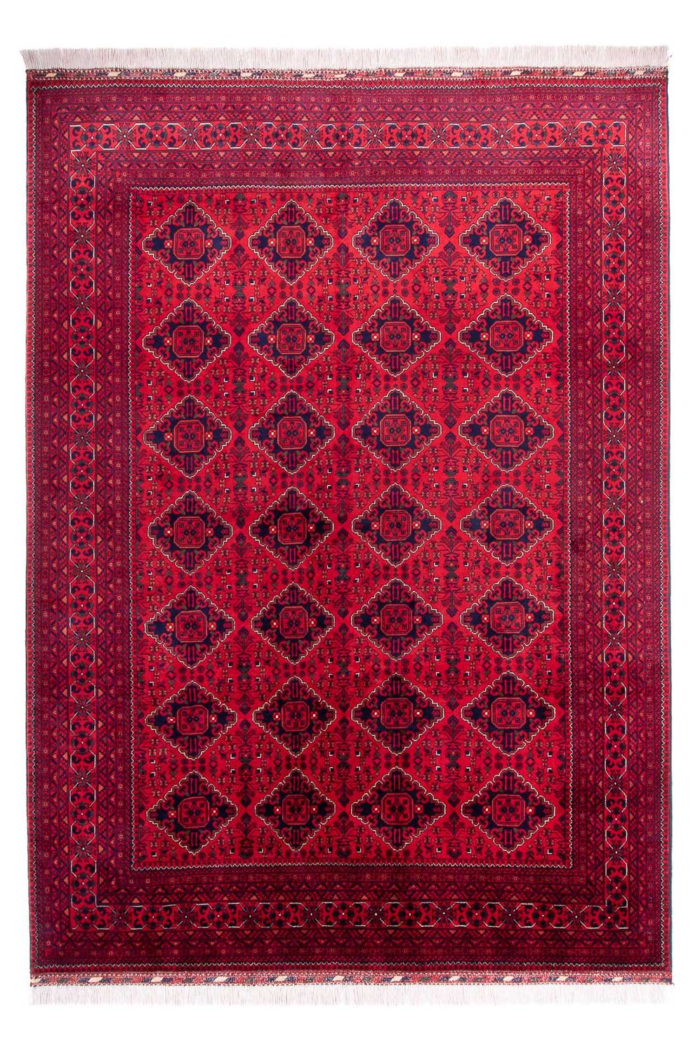 Afghansk matta - 346 x 246 cm - röd