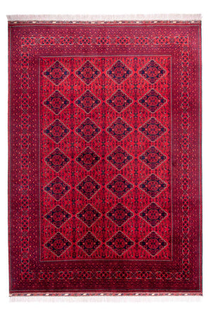 Afghansk matta - 346 x 246 cm - röd