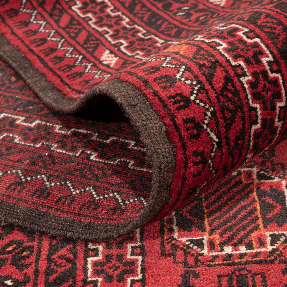 Afghansk matta - Bukhara - 274 x 198 cm - röd