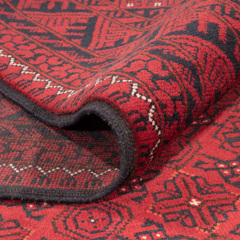 Afghansk matta - 296 x 193 cm - röd