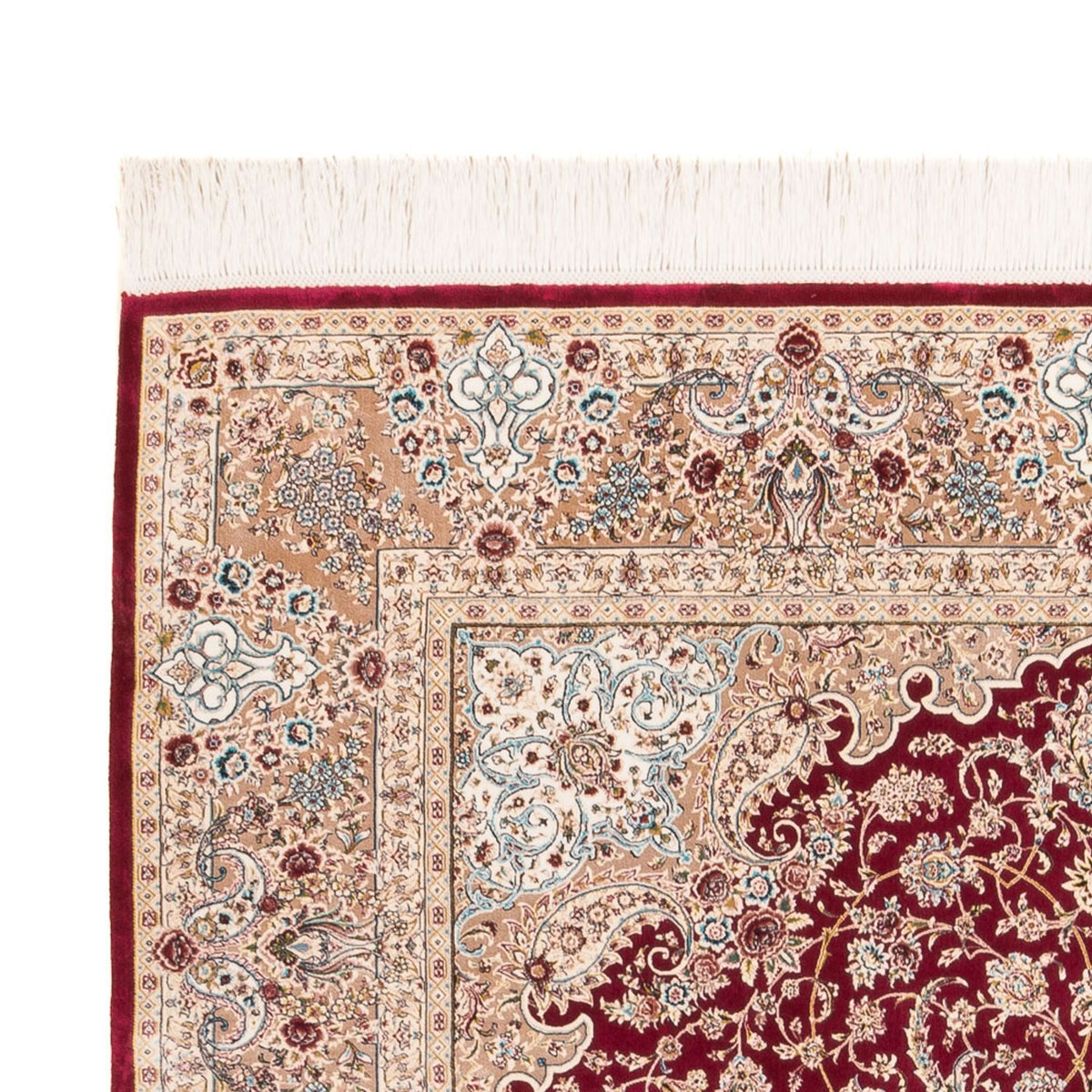 Silk Carpet - Ghom Silk - Premium - 227 x 145 cm - röd
