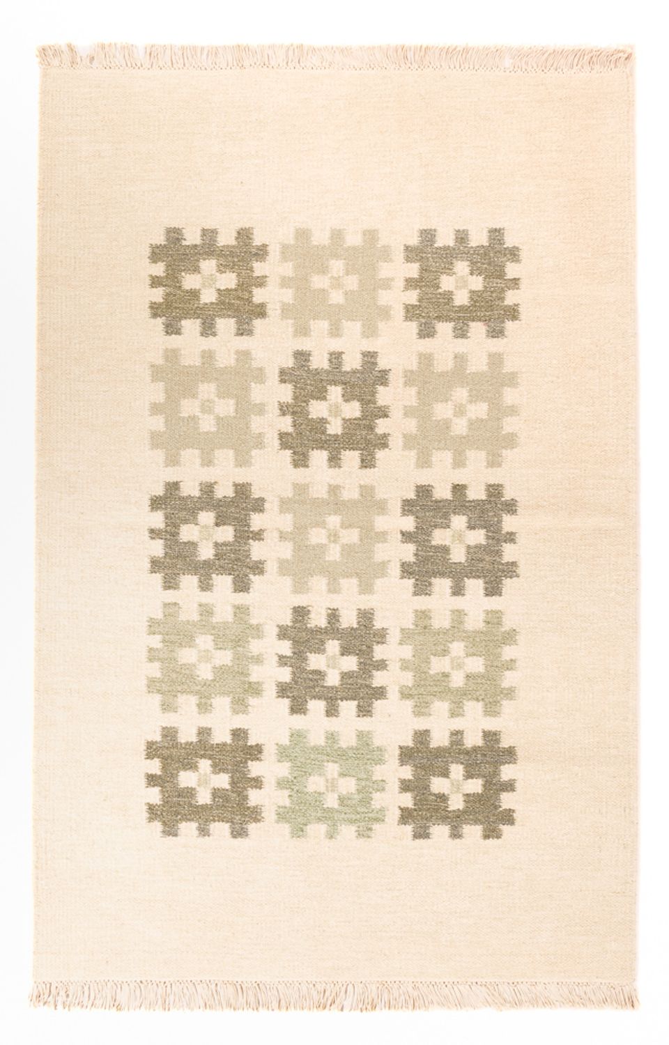 Kelim matta - trendig - 180 x 120 cm - beige
