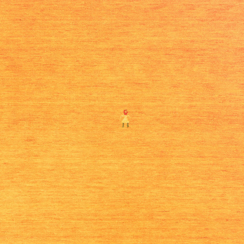 Gabbeh-matta - Softy kvadrat  - 250 x 250 cm - guld