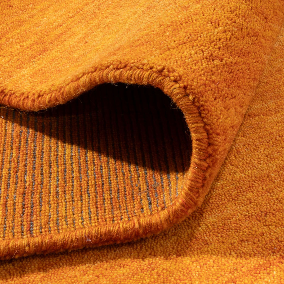 Gabbeh-matta - Softy kvadrat  - 250 x 250 cm - guld