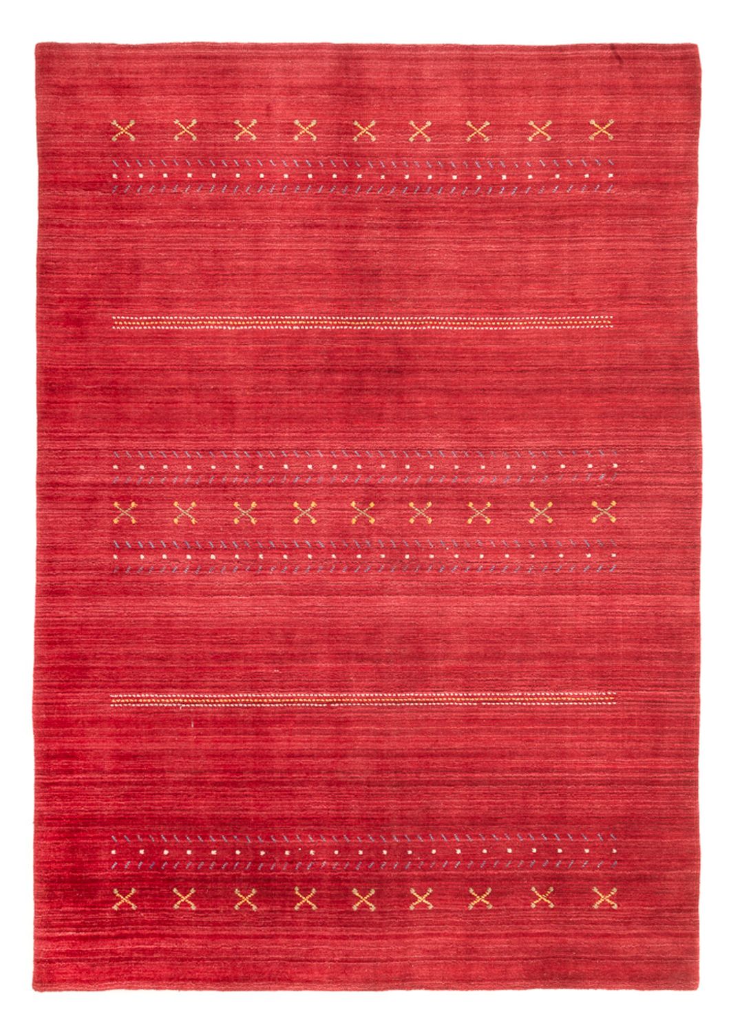 Gabbeh matta - Loribaft Softy - 240 x 170 cm - röd