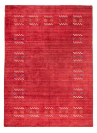 Gabbeh matta - Loribaft Softy - 240 x 170 cm - röd
