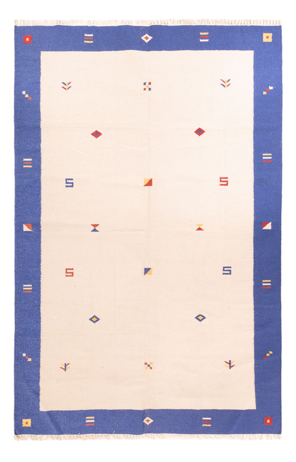 Kelim matta - trendig - 300 x 200 cm - flerfärgad