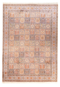 Sidenmatta - Kashmir Silk - 337 x 247 cm - ljusröd