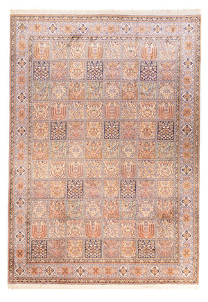 Sidenmatta - Kashmir Silk - 337 x 247 cm - ljusröd