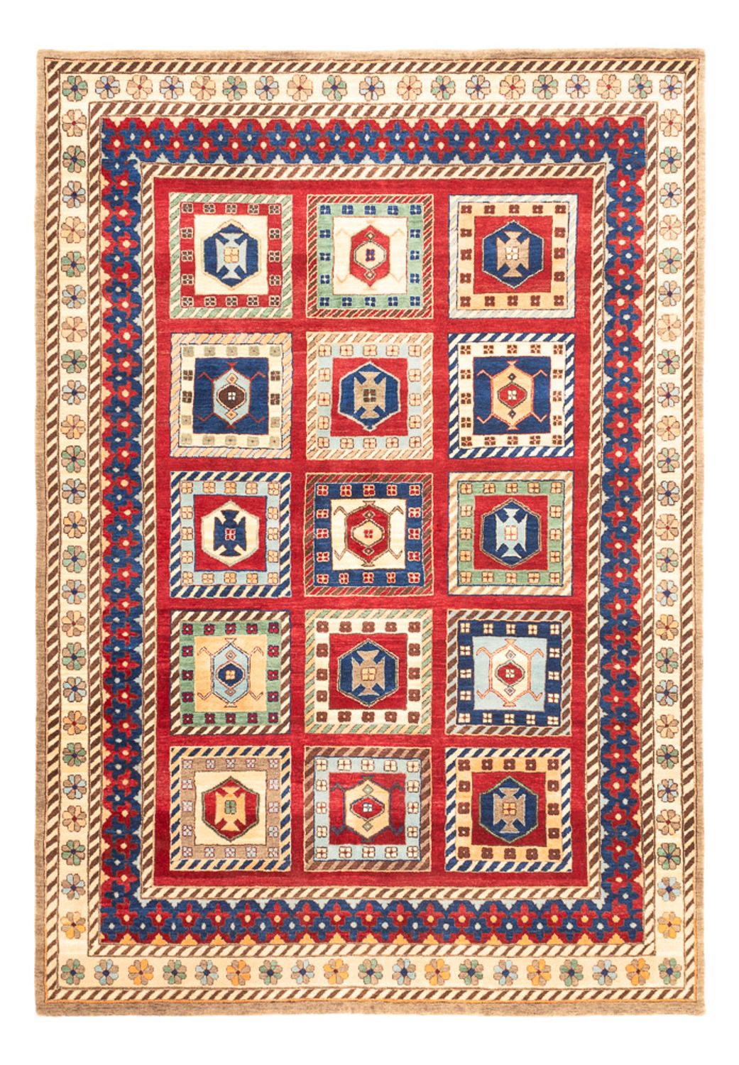 Gabbeh-mattan - Loribaft Indus - 241 x 168 cm - flerfärgad