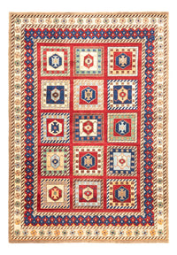 Gabbeh-mattan - Loribaft Indus - 241 x 168 cm - flerfärgad