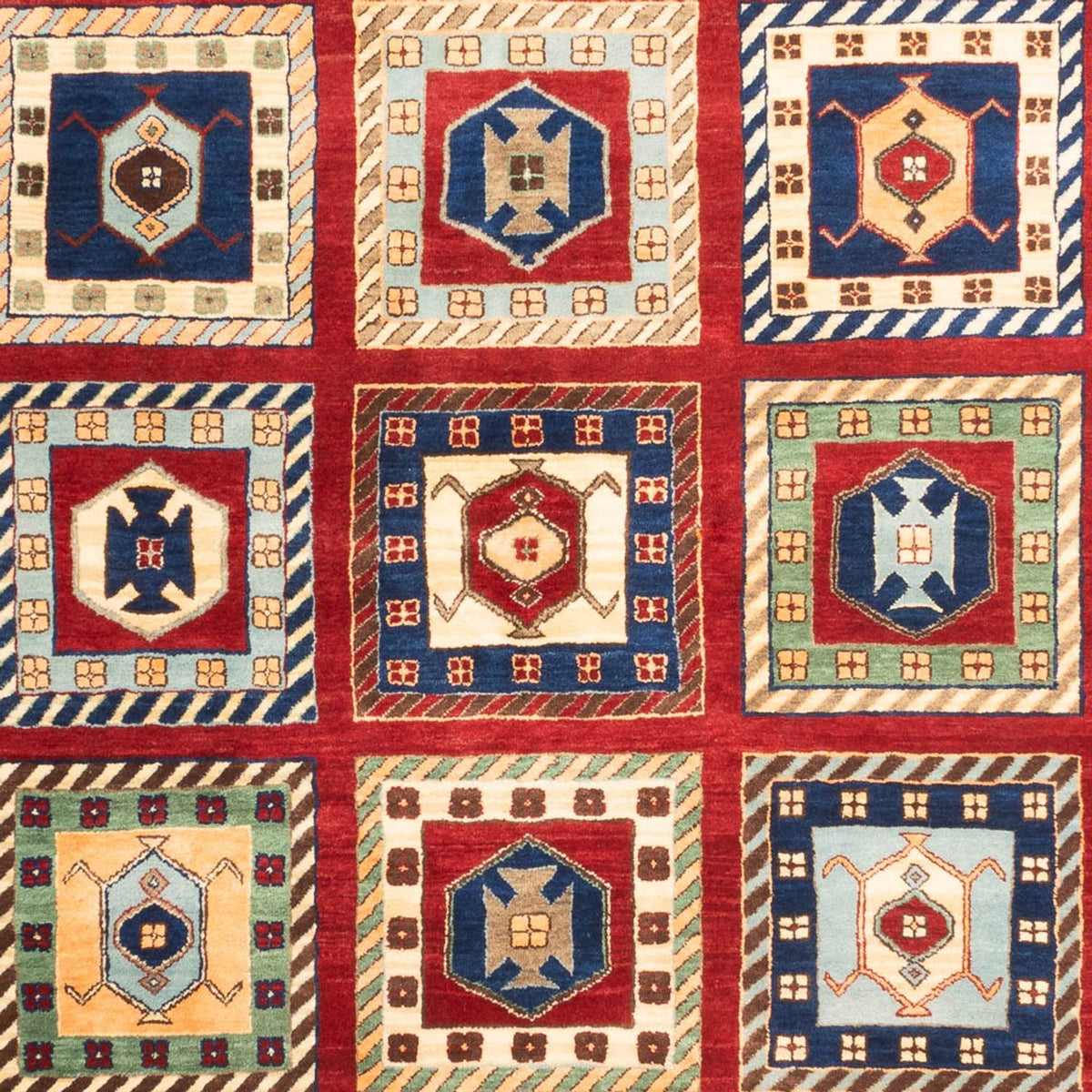 Gabbeh-mattan - Loribaft Indus - 241 x 168 cm - flerfärgad