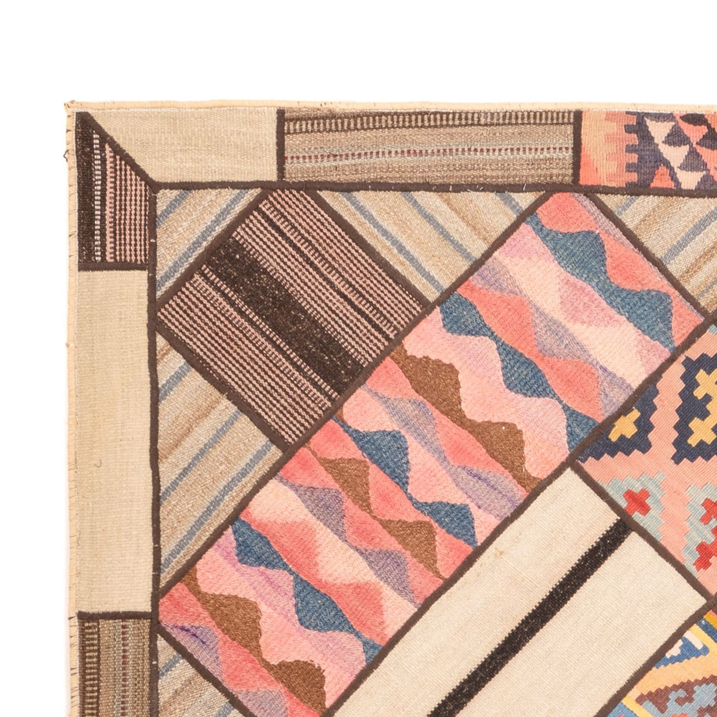 Patchwork-matta 230x160cm - Perserteppich Wollteppich