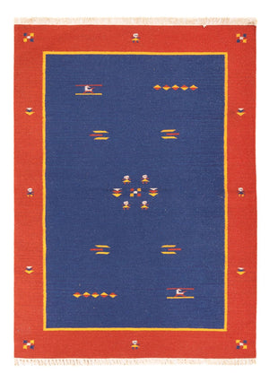 Kelim matta - trendig - 200 x 140 cm - flerfärgad