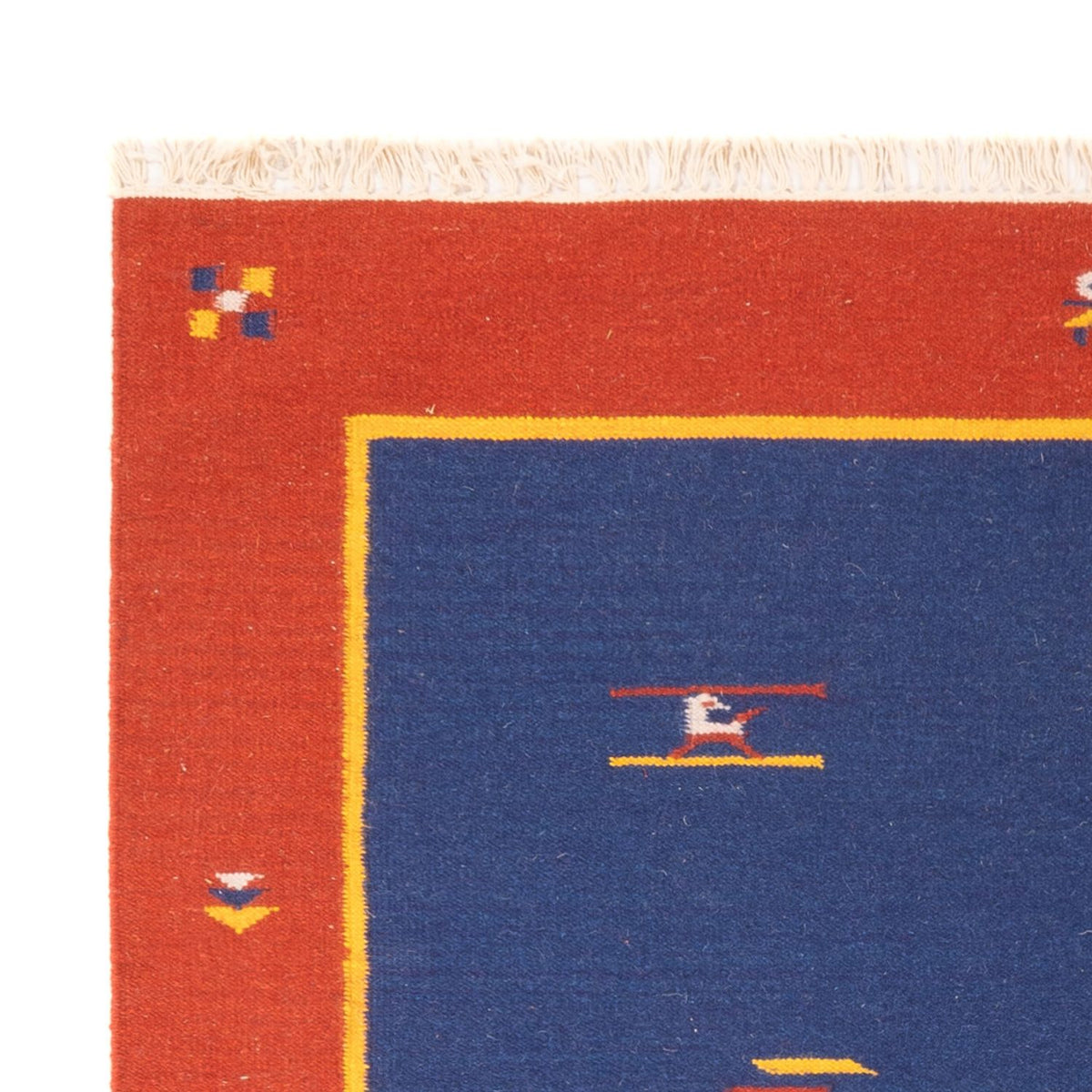 Kelim matta - trendig - 200 x 140 cm - flerfärgad