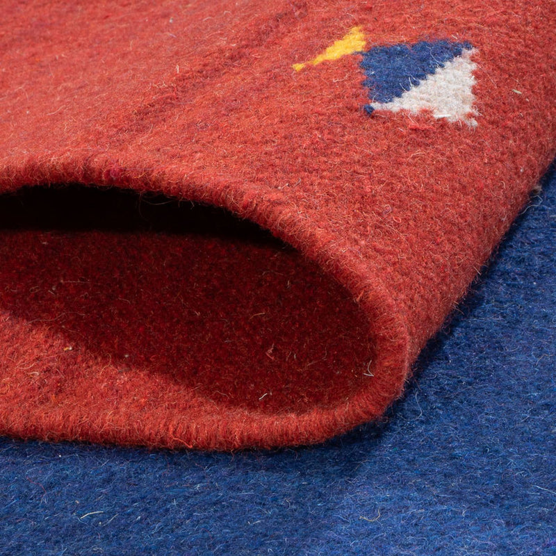 Kelim matta - trendig - 200 x 140 cm - flerfärgad