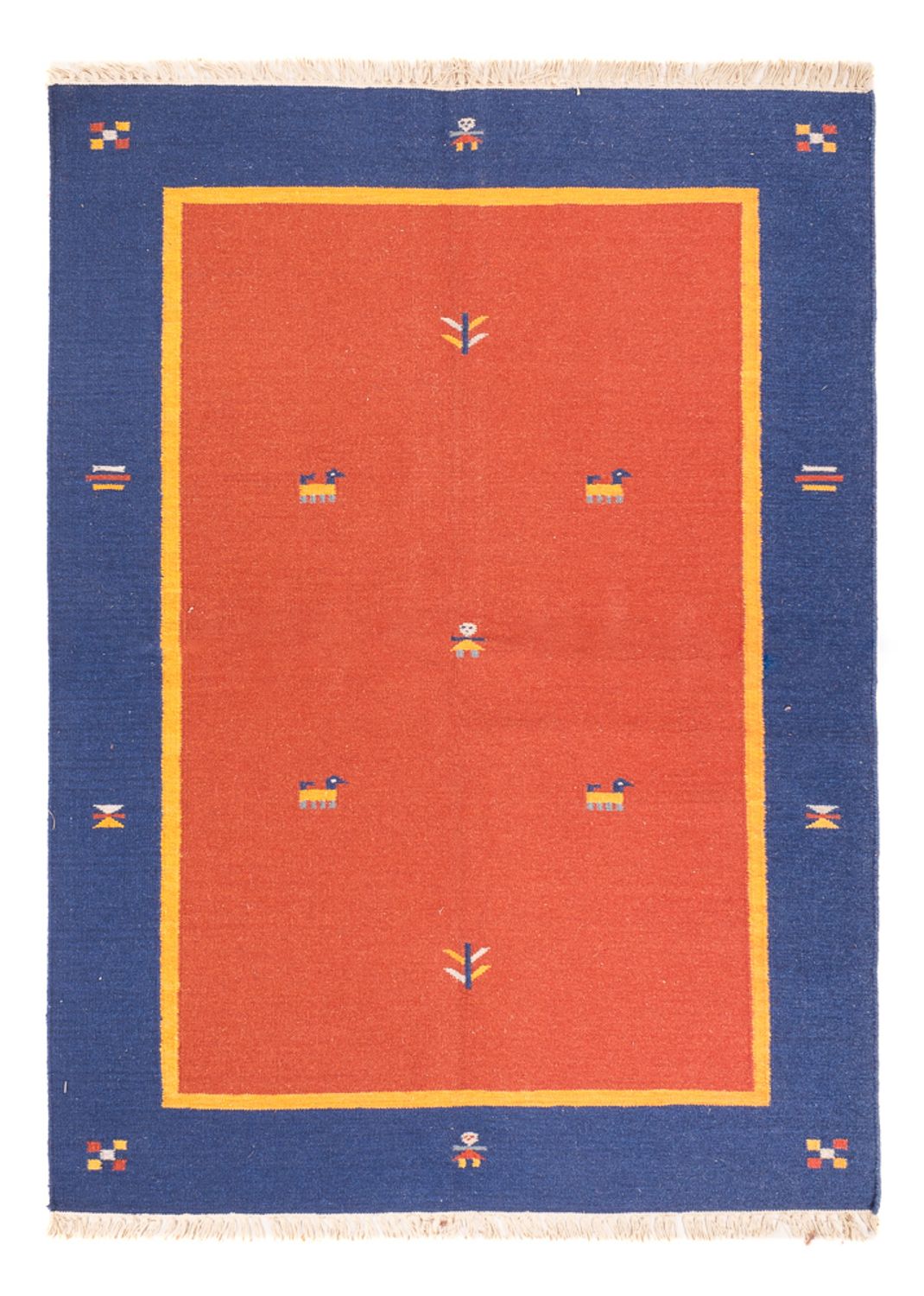 Kelim matta - trendig - 200 x 140 cm - flerfärgad