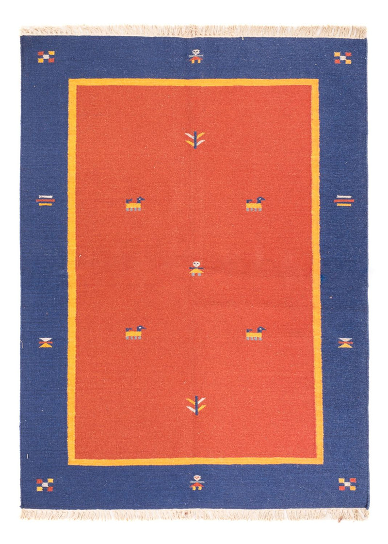 Kelim matta - trendig - 200 x 140 cm - flerfärgad