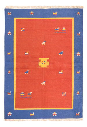 Kelim matta - trendig - 200 x 140 cm - flerfärgad