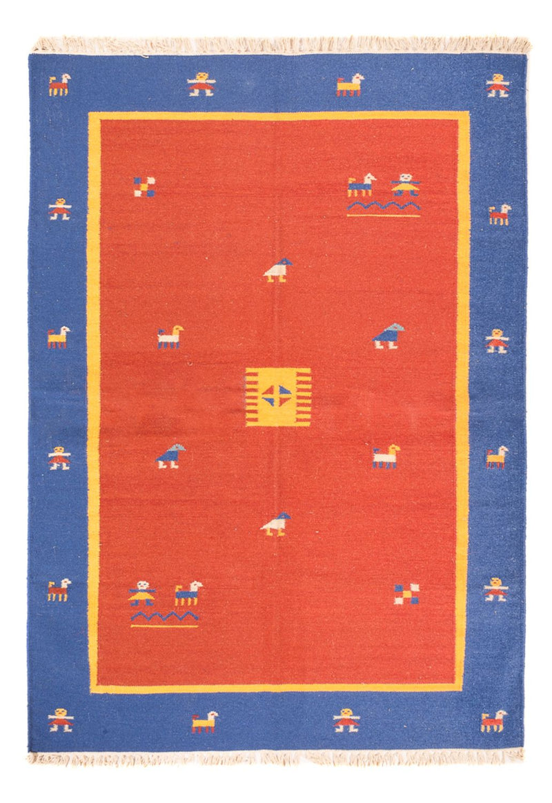 Kelim matta - trendig - 200 x 140 cm - flerfärgad