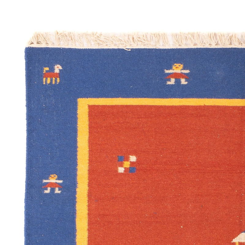 Kelim matta - trendig - 200 x 140 cm - flerfärgad