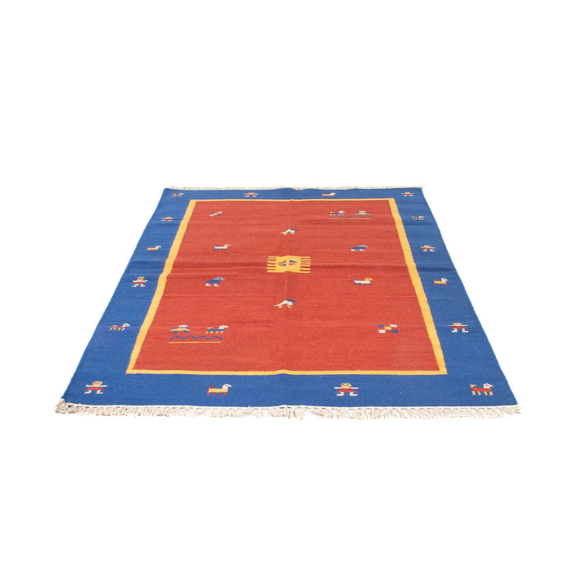 Kelim matta - trendig - 200 x 140 cm - flerfärgad