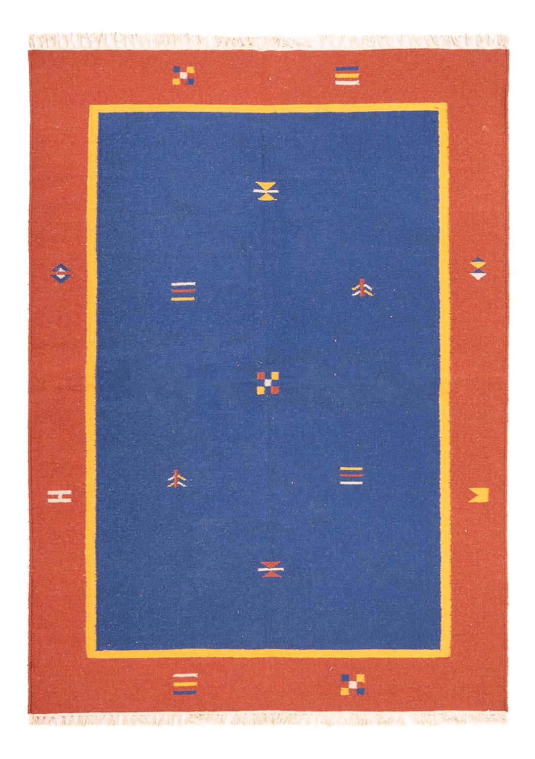 Kelim matta - trendig - 200 x 140 cm - flerfärgad