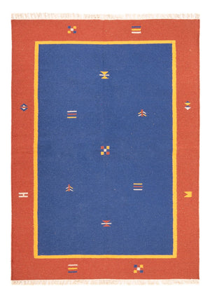 Kelim matta - trendig - 200 x 140 cm - flerfärgad