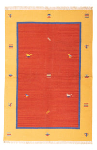 Kelim matta - trendig - 200 x 140 cm - flerfärgad