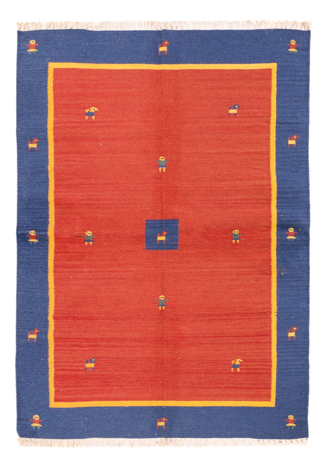 Kelim matta - trendig - 200 x 140 cm - flerfärgad