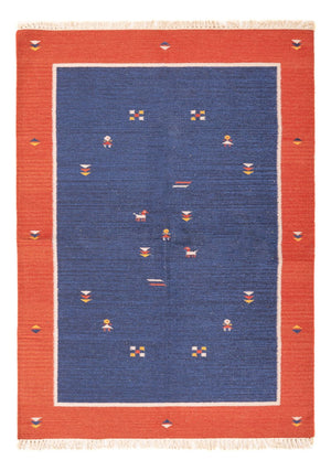 Kelim matta - trendig - 200 x 140 cm - flerfärgad