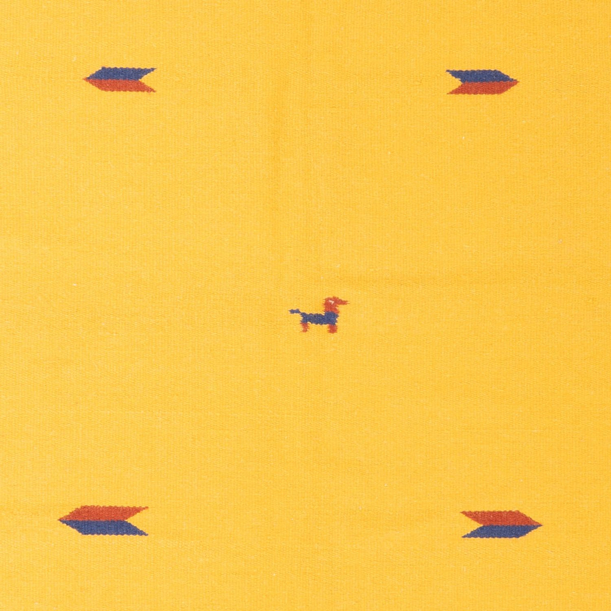 Kelim matta - trendig - 180 x 120 cm - gul