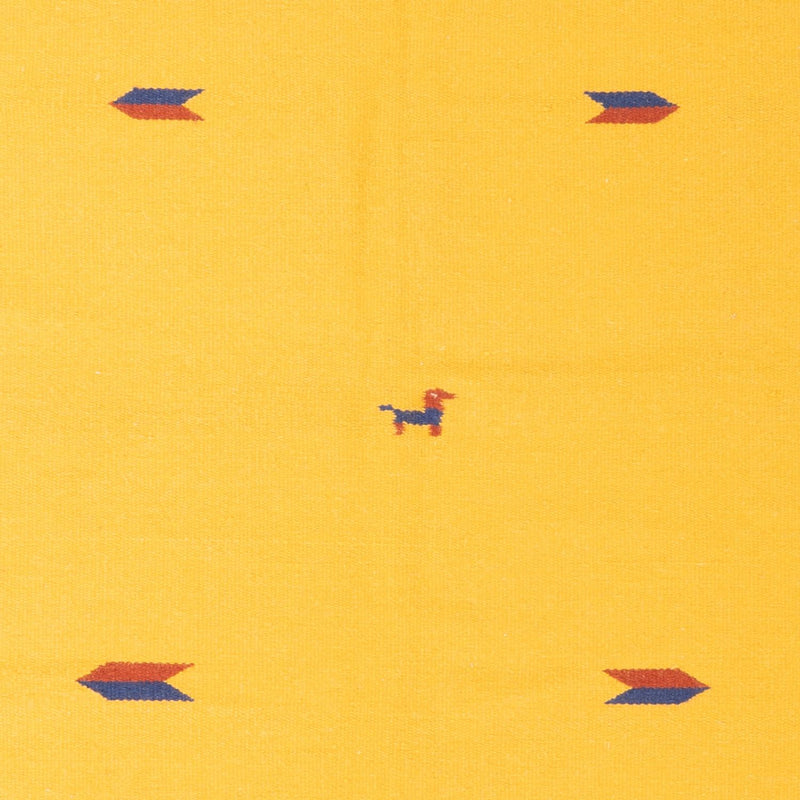 Kelim matta - trendig - 180 x 120 cm - gul