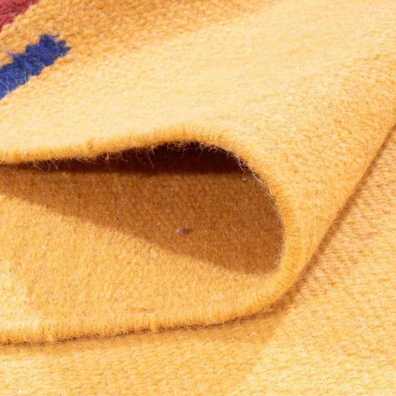 Kelim matta - trendig - 180 x 120 cm - gul