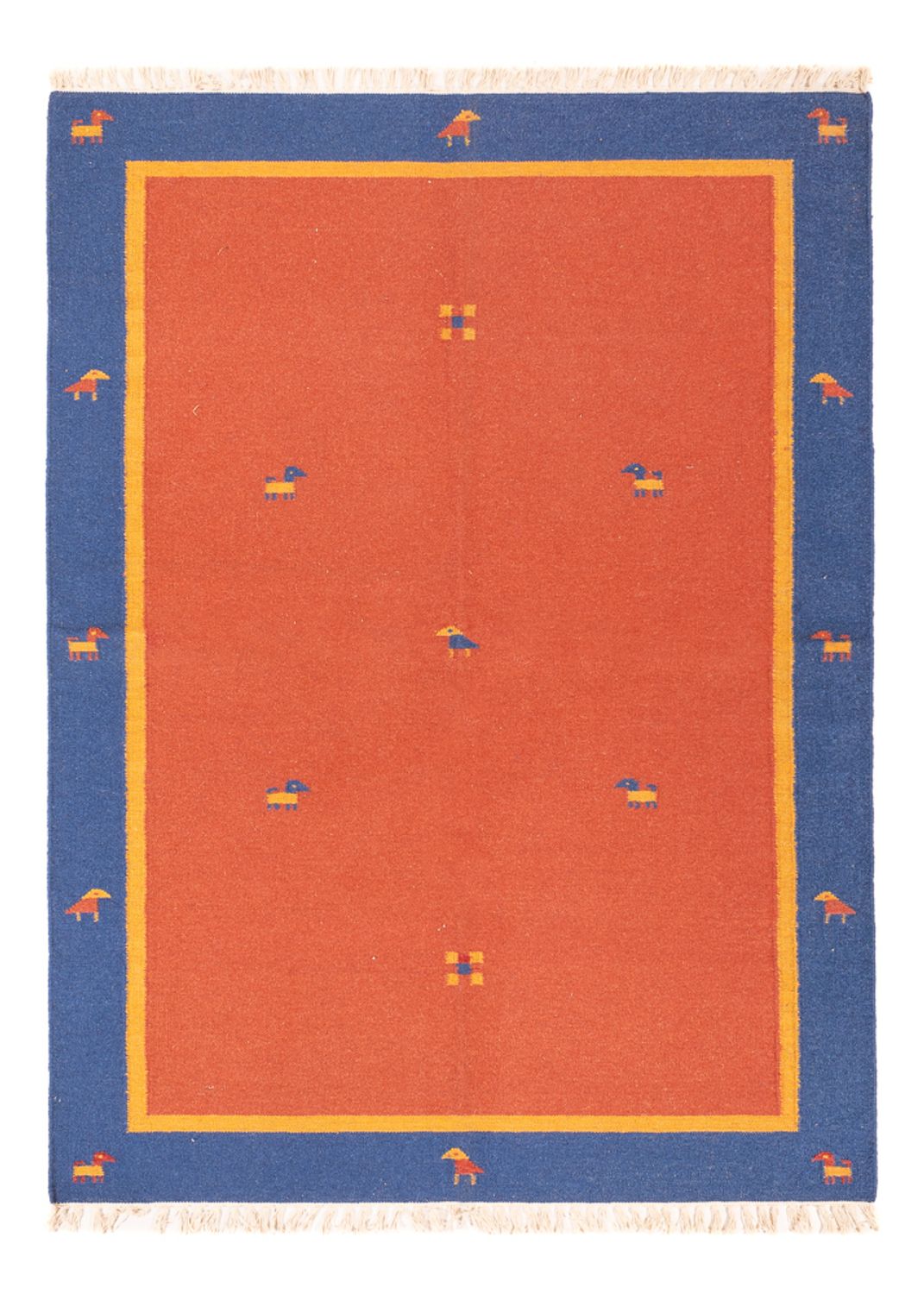 Kelim matta - trendig - 200 x 140 cm - flerfärgad