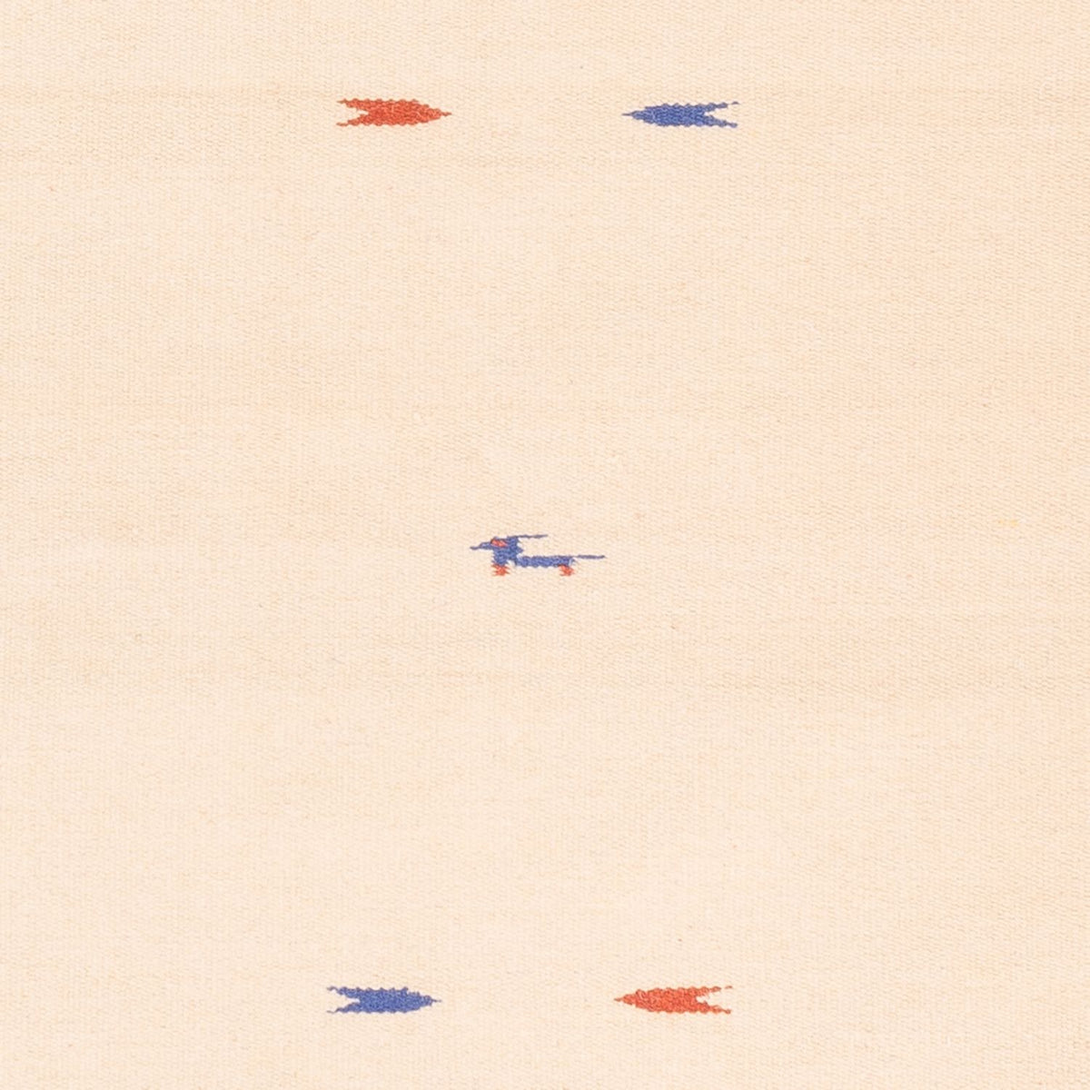 Kelim matta - trendig - 180 x 120 cm - naturvit