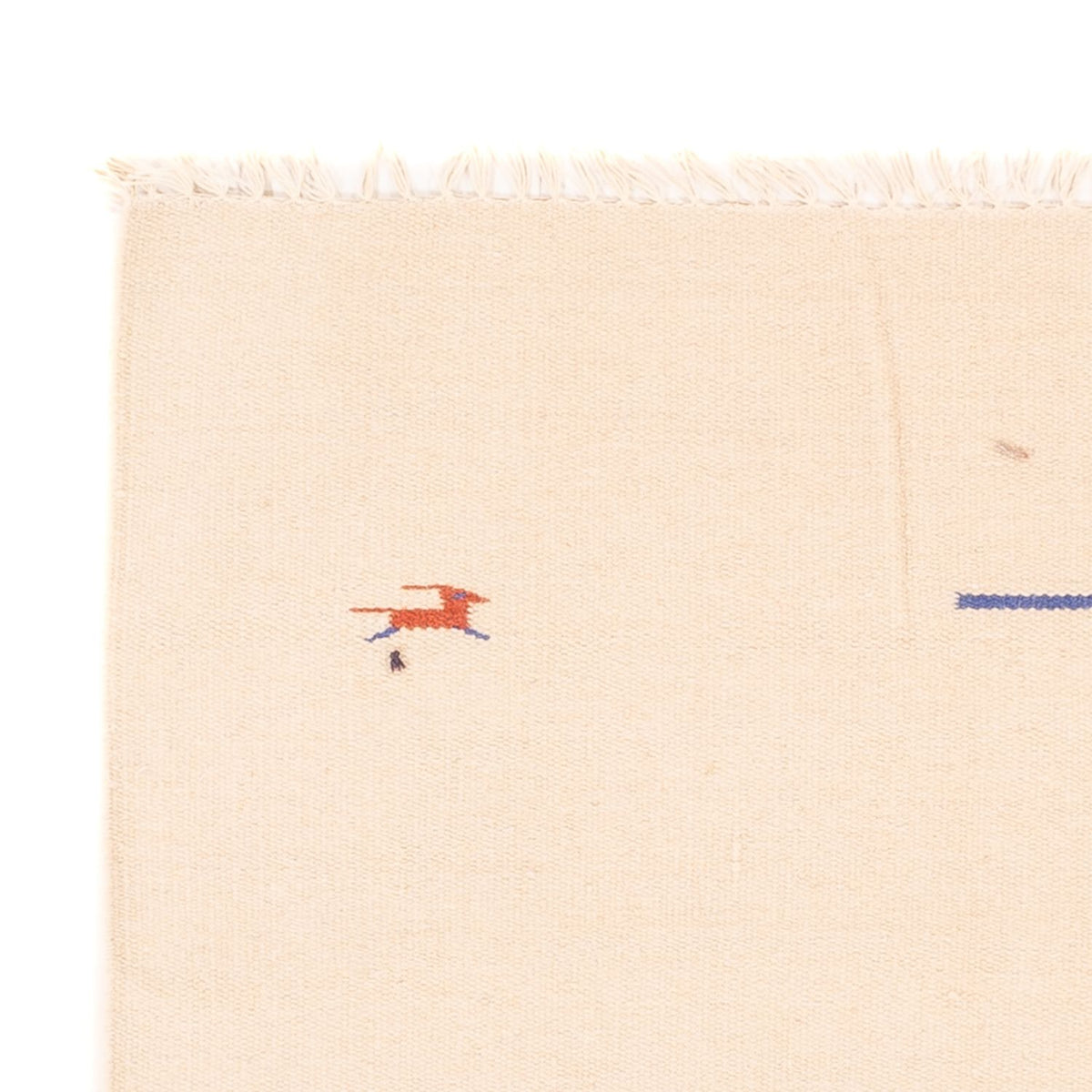 Kelim matta - trendig - 180 x 120 cm - naturvit