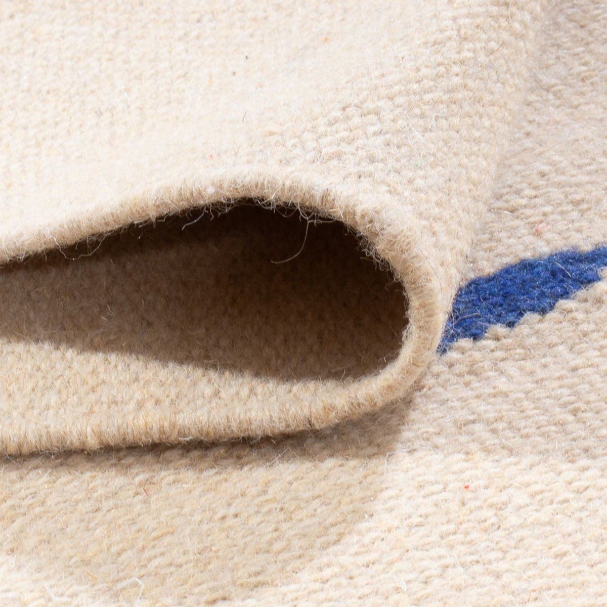 Kelim matta - trendig - 180 x 120 cm - naturvit