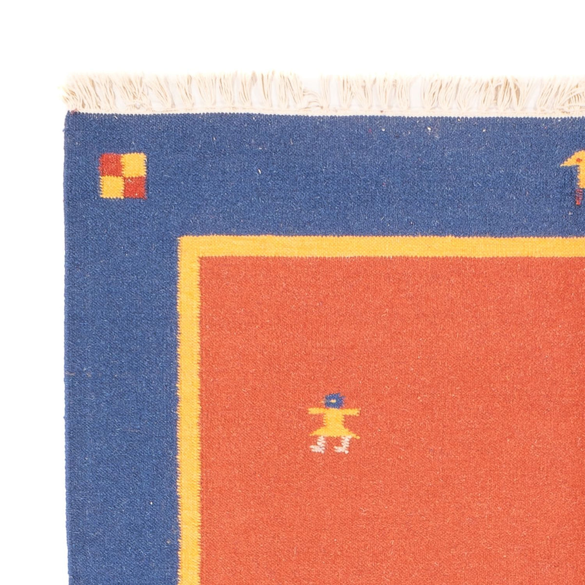 Kelim matta - trendig - 200 x 140 cm - flerfärgad