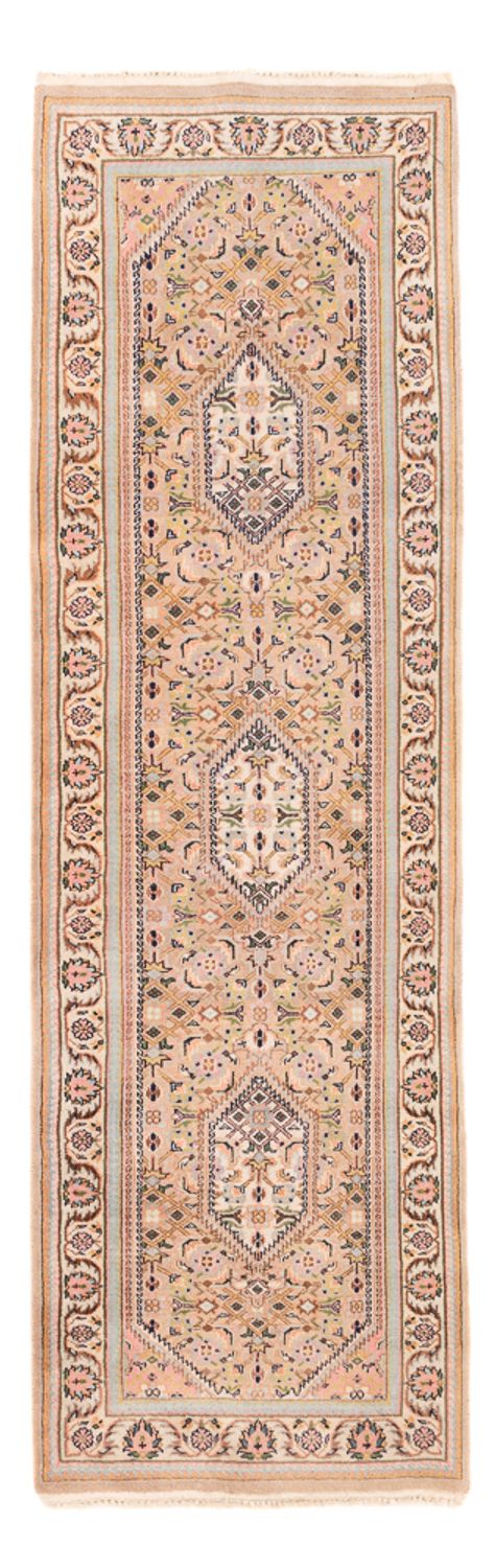 Runner Orientaliska mattor - Bijar - Indus - 260 x 80 cm - ljusbeige