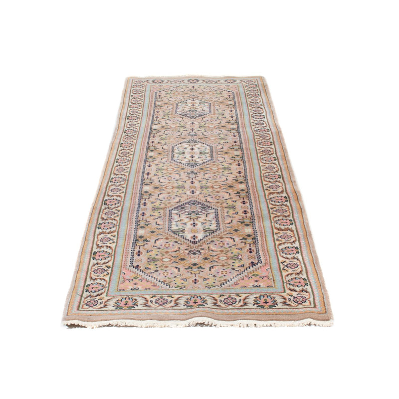 Runner Orientaliska mattor - Bijar - Indus - 260 x 80 cm - ljusbeige