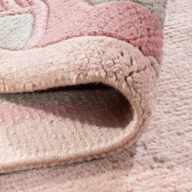 Nepal mattan - 240 x 170 cm - rosa