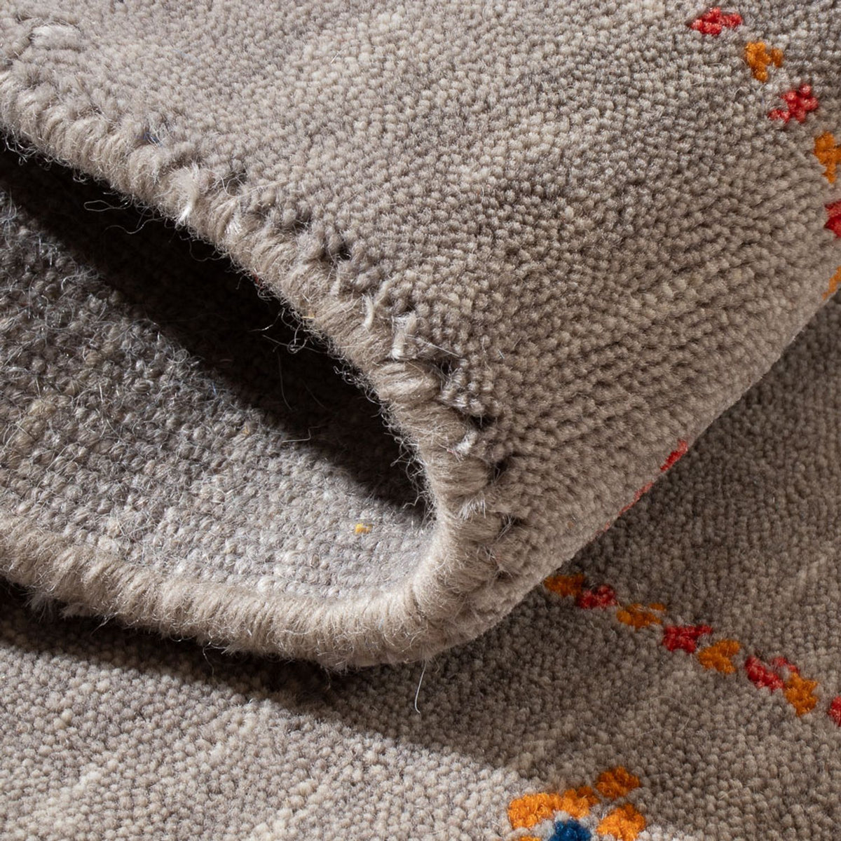 Gabbeh matta - Loribaft Softy - 103 x 62 cm - karamell