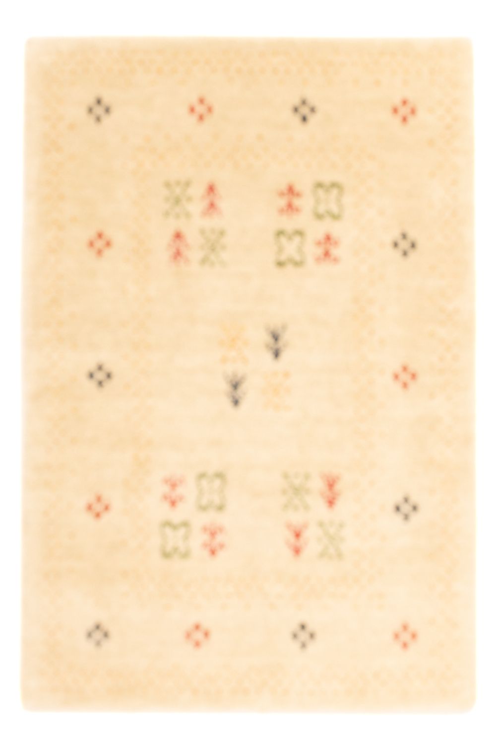 Gabbeh matta - Loribaft Softy - 90 x 60 cm - beige